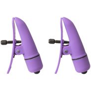 Nipplettes Nippelklammern mit Vibrator Violett