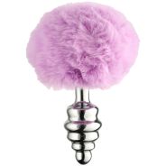 Alive BDSM Line Purple Fluffy Twist Analplug aus Metall M