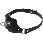 Black Label Super-Leder-Ballknebel mit O-Ring