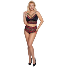 Cottelli Curves Rotes Spitzen-BH-Set Plus Size