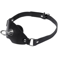 Black Label Super-Leder-Ballknebel mit O-Ring