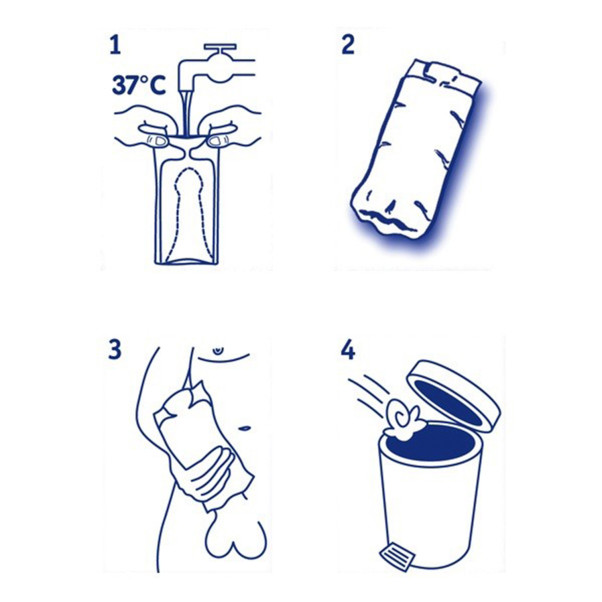 WaterWoman Ribbed Masturbator für Männer 5 Stk