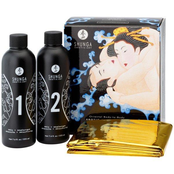 Shunga Body Slide Massagegel-Set 2 x 225ml