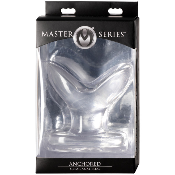 Master Series Anchored Analplug Transparent