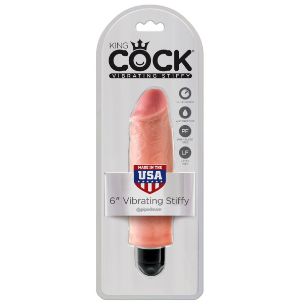 King Cock Stiffy Dildo-Vibrator 15,2 cm