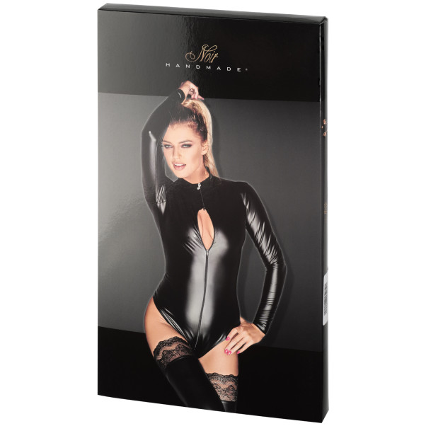 Noir Handmade Monarch Bodystocking mit Reissverschluss