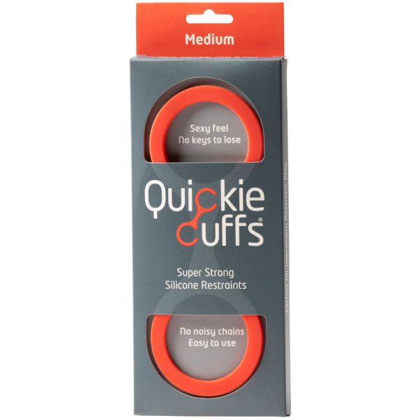Quickie Cuffs Silikon Handschellen Medium Rot