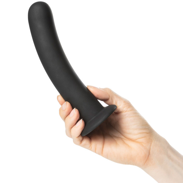 Sinful Slender Black Silikondildo Gross mit Saugnapf