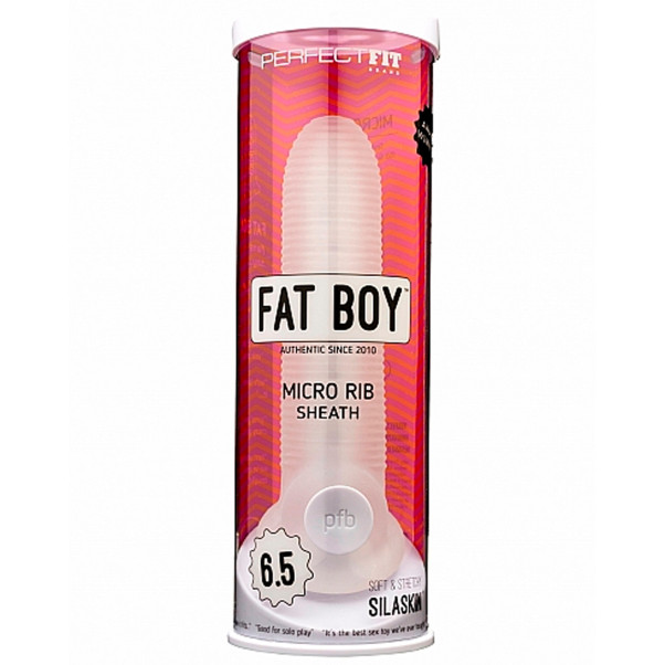 Perfekt Fit Fat Boy Mikro-Gerippte Penishülle Gross