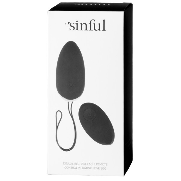 Sinful Deluxe Wiederaufladbares Vibro Ei mit Fernbedienung