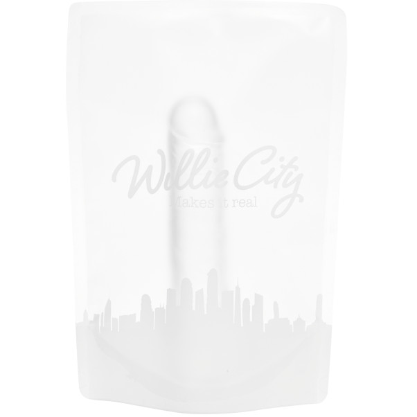 Willie City Realistischer Transparenter Dildo mit Saugnapf 18 cm