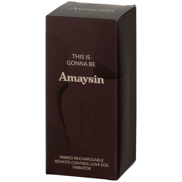 Amaysin Ribbed Wiederaufladbares Vibrator Ei mit Fernbedienung