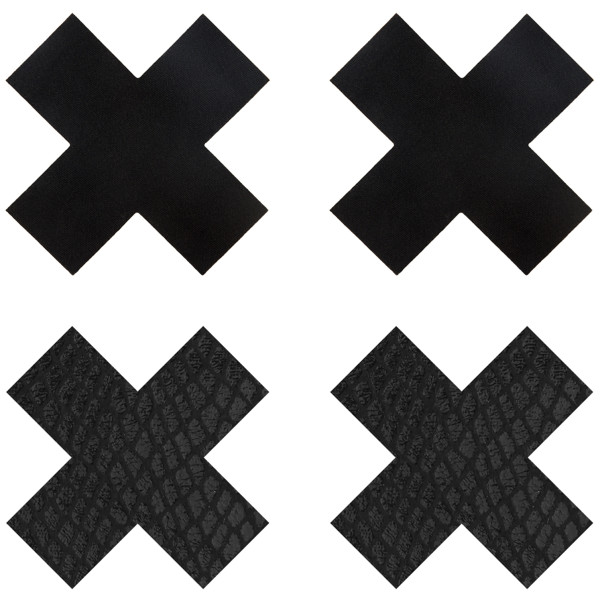 Peekaboos Kreuzförmige Brustwarzenaufkleber 2er-Pack