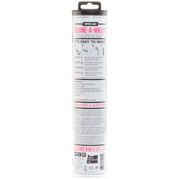 Clone-A-Willy DIY Homemade Dildo Clone Kit Glow In The Dark Pink