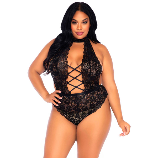 Leg Avenue Ouvert Spitze Teddy Plus Size