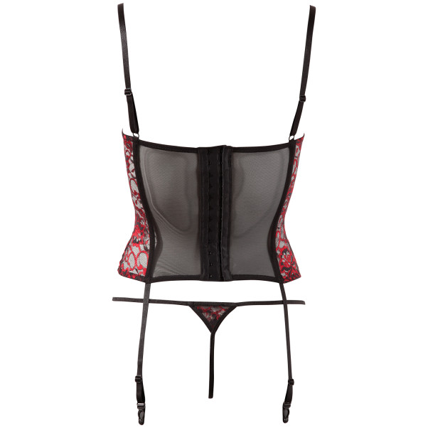 Cottelli Spitzenkorsage Rot