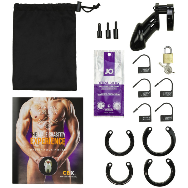 CB-6000 Schwarzer Keuschheitsgürtel 8,25 cm