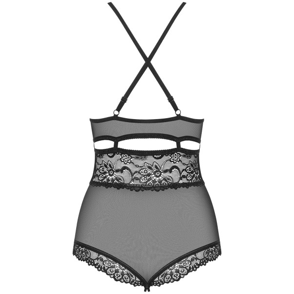 Obsessive Schwarzer Ouvert-Body