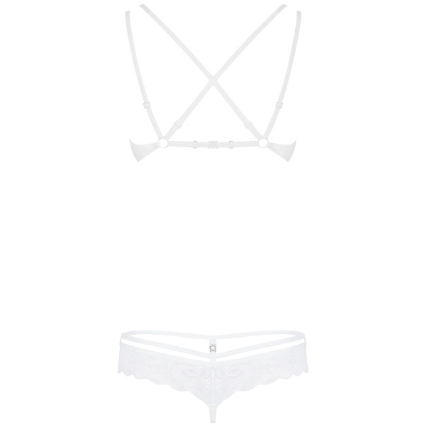 Obsessive Spitzen-BH-Set in Weiss