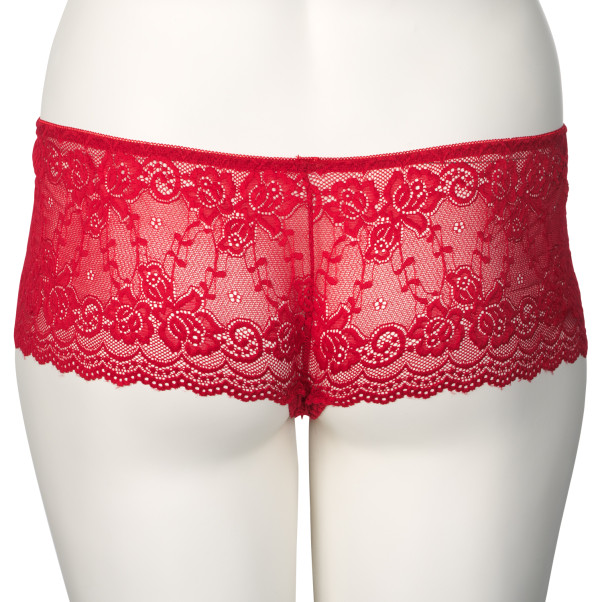 NORTIE Gunilla Schrittfreier Hipster aus roter Spitze Plus Size