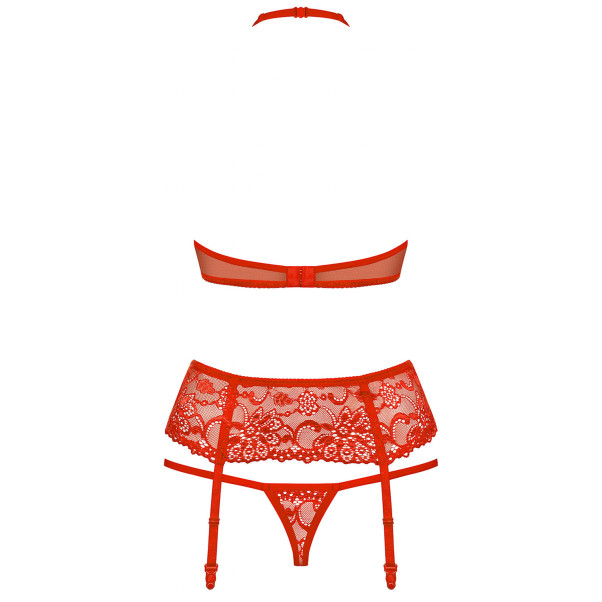 Obsessive Fantastic Red Strumpfhalter-Set