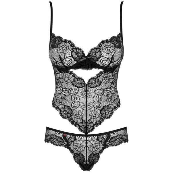 Obsessiver Alluria Teddy mit Geschnürtem Rücken