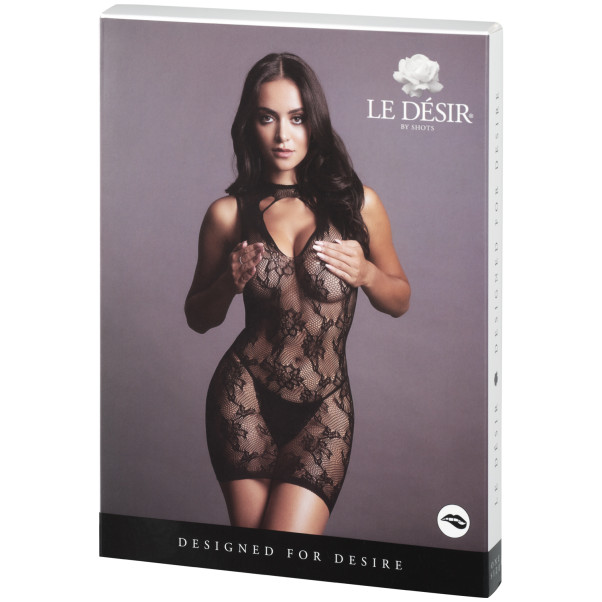 Le Désir Minikleid mit Schlüssellochausschnitt