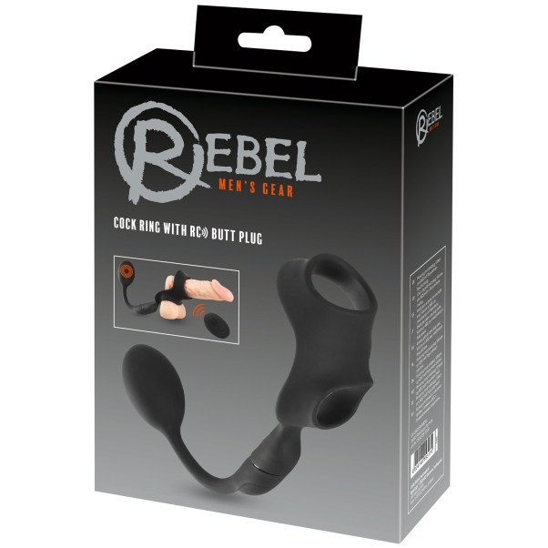 Rebel Men's Gear Penisring mit Ferngesteuertem Analplug