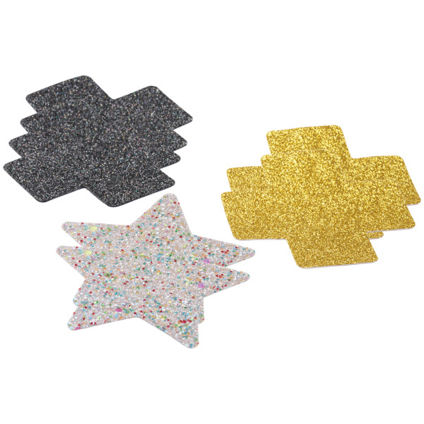 baseks Glitter Nipple Covers 3 Stück