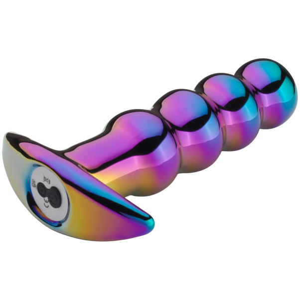 Dream Toys Glamour Glass Perlenbesetzter Analplug mit Fernsteuerung