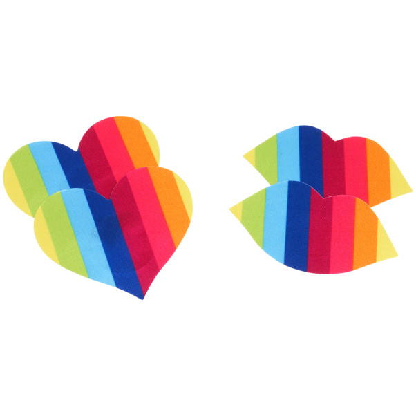 Nipplicious Regenbogen Nipple Sticker 4 Stück