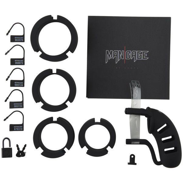 Mancage 19 Keuschheitsgürtel mit Hodenteiler