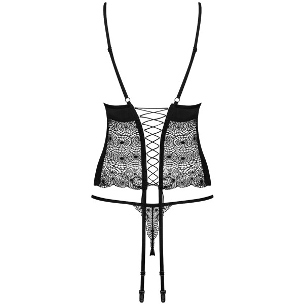 Obsessive Sharlotte Spitzenkorsett und Tanga