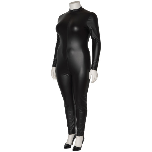 NORTIE Fetish Wetlook Schrittfreier Catsuit Plus Size