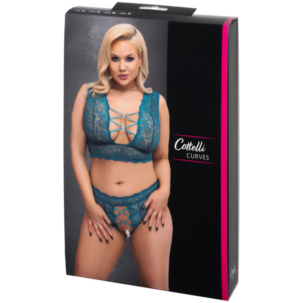 Cottelli Teal BH-Set Plus Size