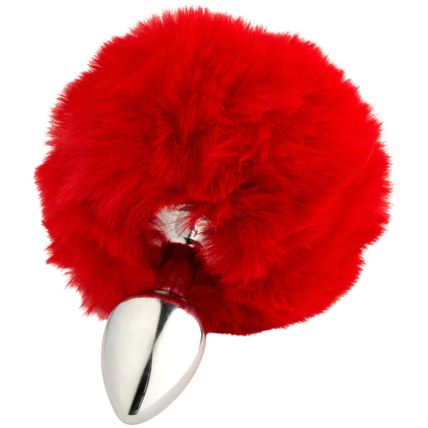 Alive BDSM Line Fluffy Red Analplug aus Metall M
