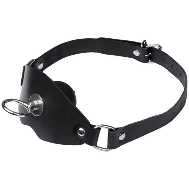 Black Label Super-Leder-Ballknebel mit O-Ring