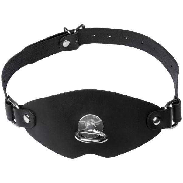 Black Label Super-Leder-Ballknebel mit O-Ring