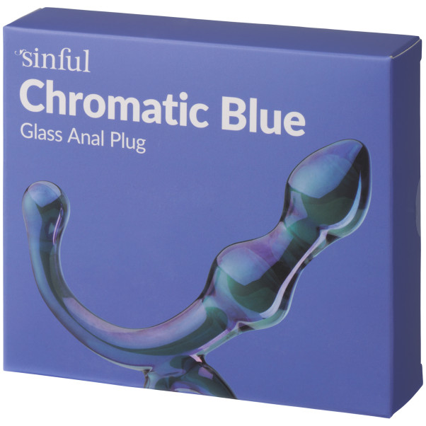 Sinful Chromatic Blue Analplug aus Glas