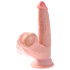 King Cock Plus Triple Density Dildo mit Schwingenden Hoden 19 cm