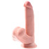 King Cock Plus Triple Density Dildo mit Schwingenden Hoden 23,5 cm