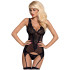 Obsessive Emperita Korsett mit Strumpfhaltern und String