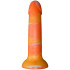 baseks Orange Sunset Silikondildo mit Saugnapf 18 cm