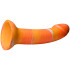 baseks Orange Sunset Silikondildo mit Saugnapf 18 cm