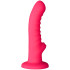 baseks Ribbed Stimulation Silikondildo mit Saugnapf 17 cm