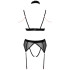 Abierta Fina Mesh Peekaboo BH-Set