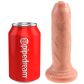 King Cock Uncut Realistischer Dildo 18.5 cm mit Saugnapf