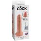 King Cock Uncut Realistischer Dildo 18.5 cm mit Saugnapf