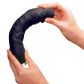 Nature Skin Big Vibe Schwarzer Dildo Vibrator 23,5 cm