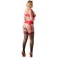 Cottelli Halbschalen-BH-Set Rot Plus Size